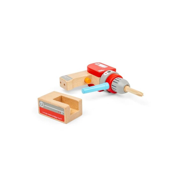 Bigjigs Toys Dřevěná vrtačka