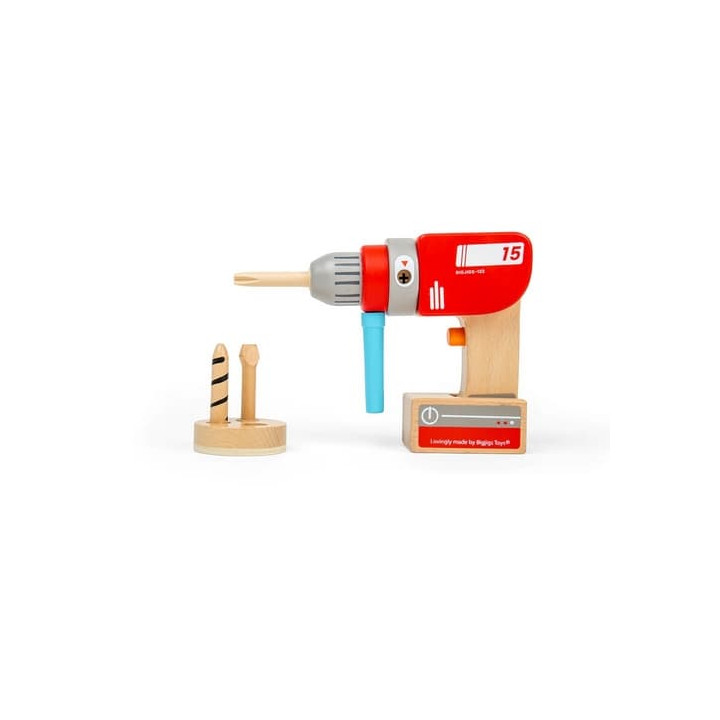 Bigjigs Toys Dřevěná vrtačka