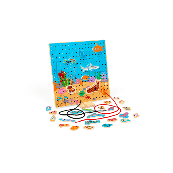Bigjigs Toys Provlékací deska moře