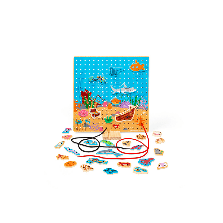 Bigjigs Toys Provlékací deska moře