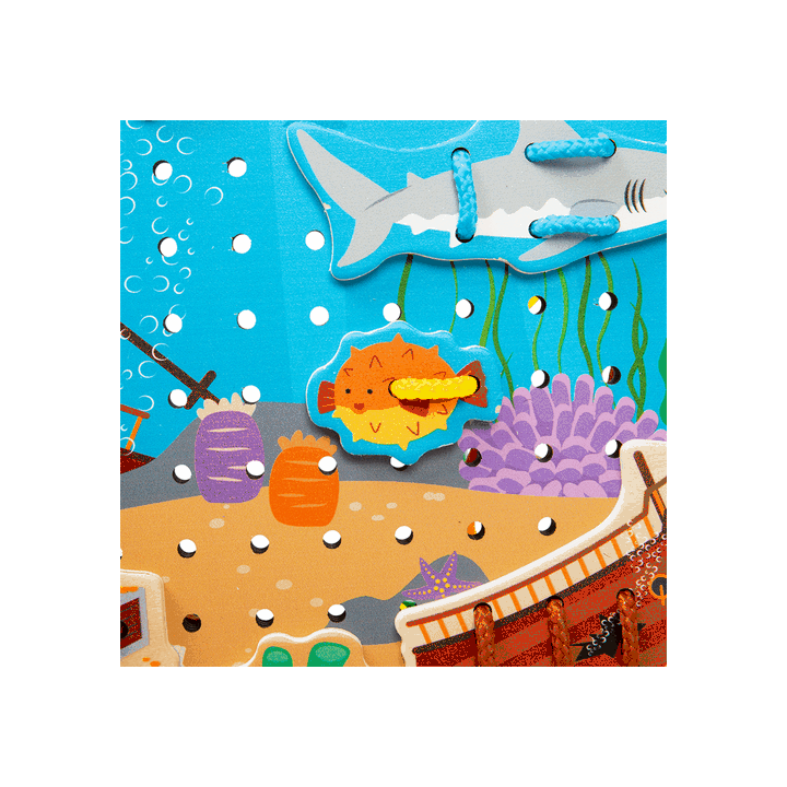Bigjigs Toys Provlékací deska moře