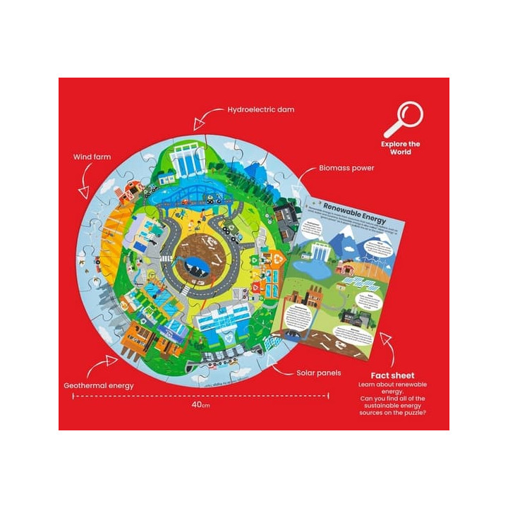 Bigjigs Toys Kruhové puzzle Recyklace