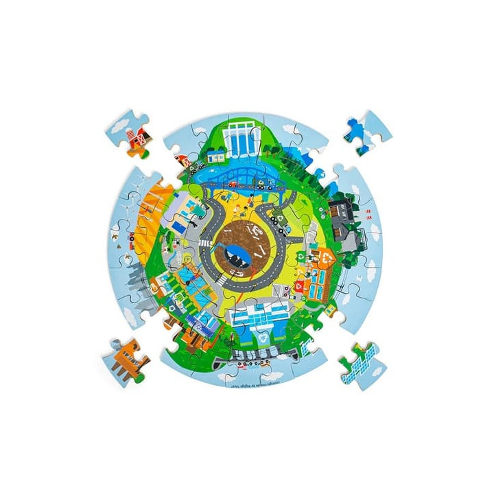 Bigjigs Toys Kruhové puzzle Recyklace