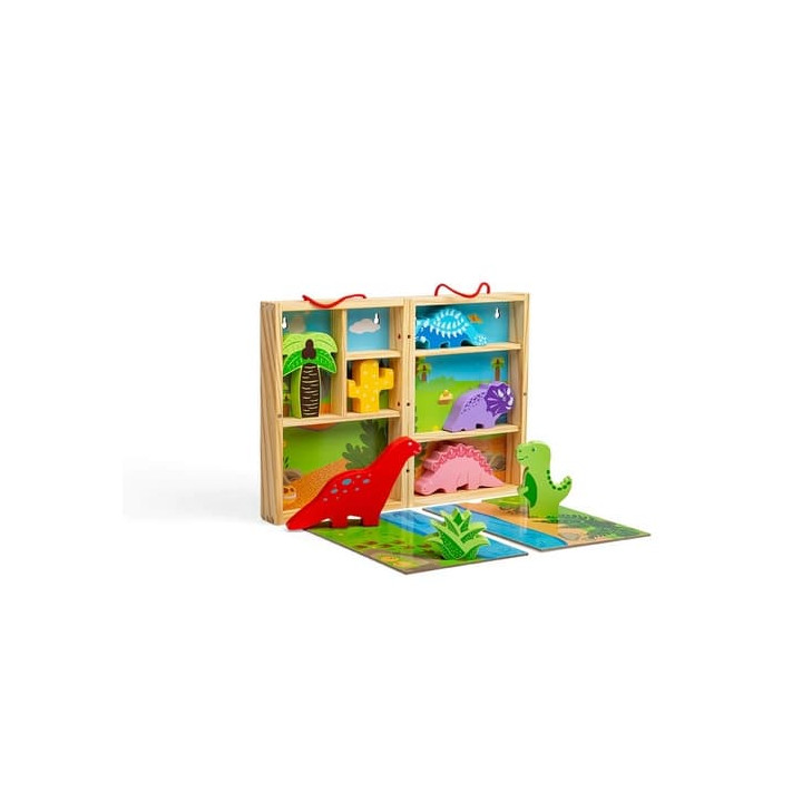 Bigjigs Toys Krabička na hraní dinosauři
