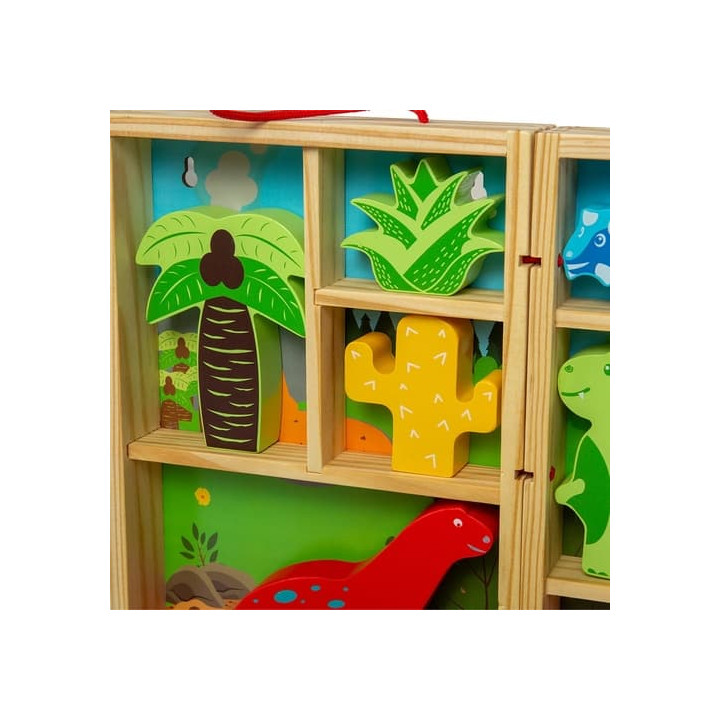 Bigjigs Toys Krabička na hraní dinosauři