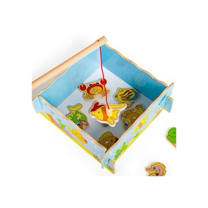 Bigjigs Toys Magnetické chytání rybiček moře