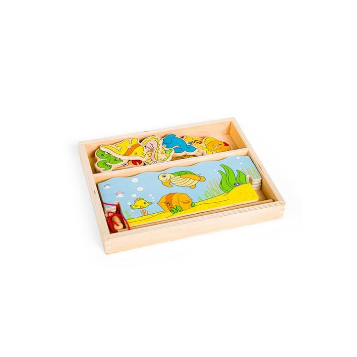 Bigjigs Toys Magnetické chytání rybiček moře