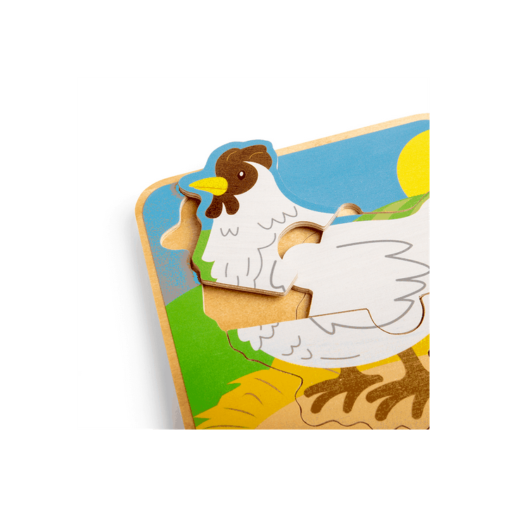 Bigjigs Toys Puzzle Životní cyklus slepice