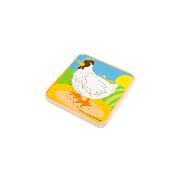 Bigjigs Toys Puzzle Životní cyklus slepice