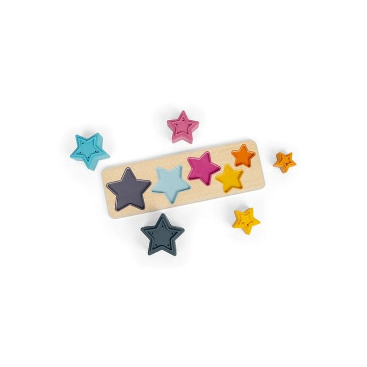 Bigjigs Toys Vkládací puzzle Hvězdy