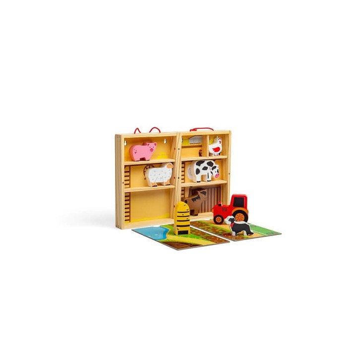 Bigjigs Toys Krabička na hraní farma zvířat