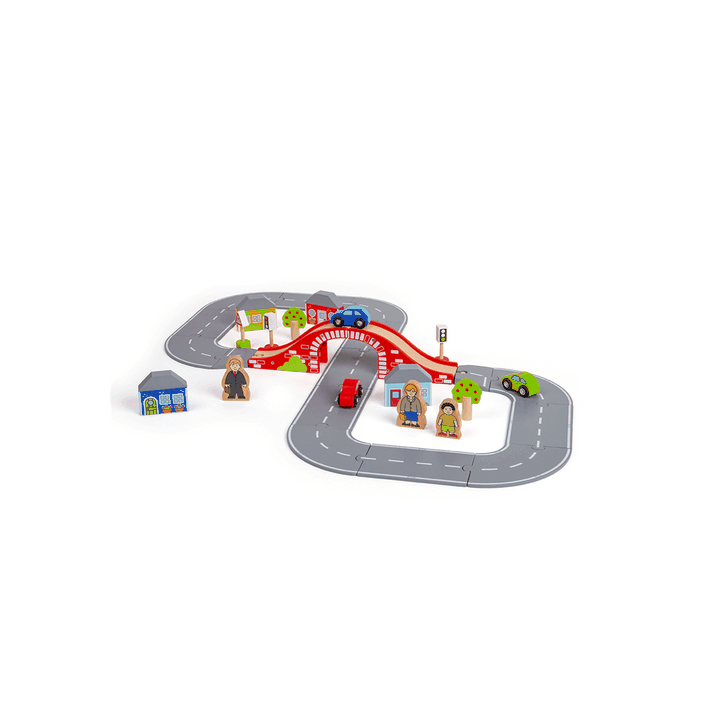 Bigjigs Rail Dřevěná silnice osmička