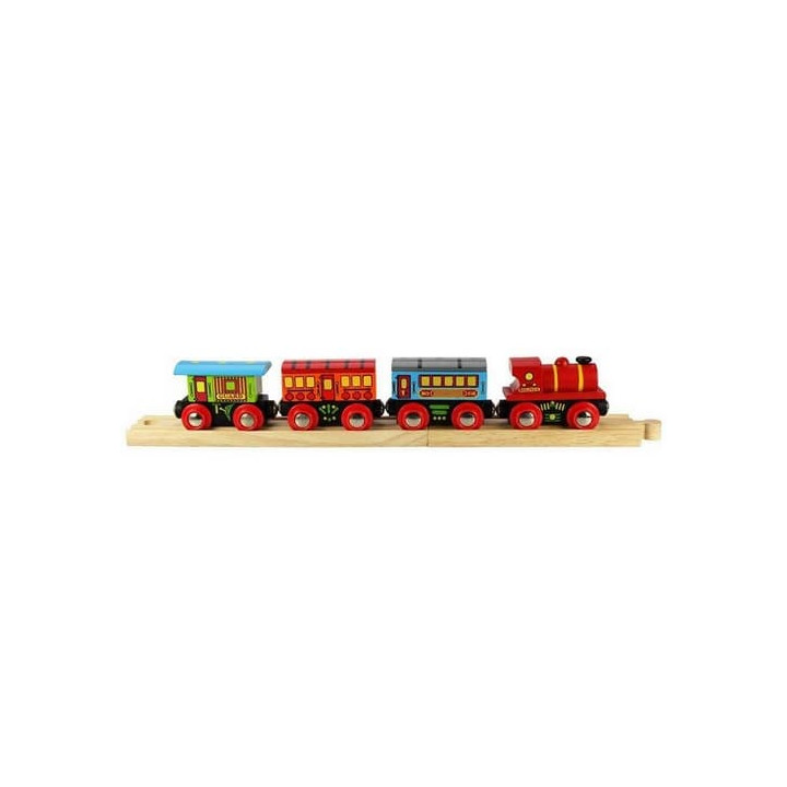 Bigjigs Rail Osobní vlak + 3 koleje