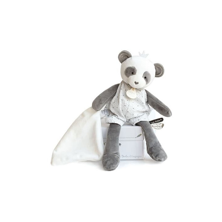 Doudou Dárková - plyšová panda s dečkou 28 cm