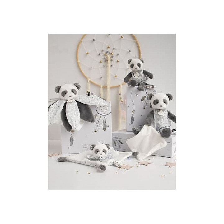 Doudou Dárková - plyšová panda s dečkou 28 cm