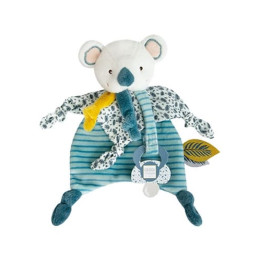 Doudou Dárková sada - Hračka s úchytem na dudlík koala Yoca 20 cm