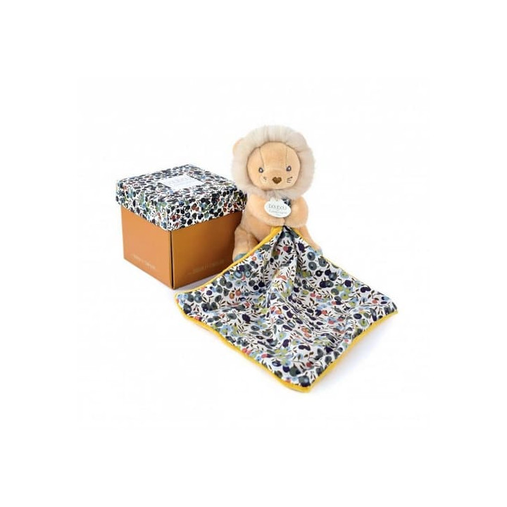 Doudou Dárková sada - lvíček s dečkou 12 cm