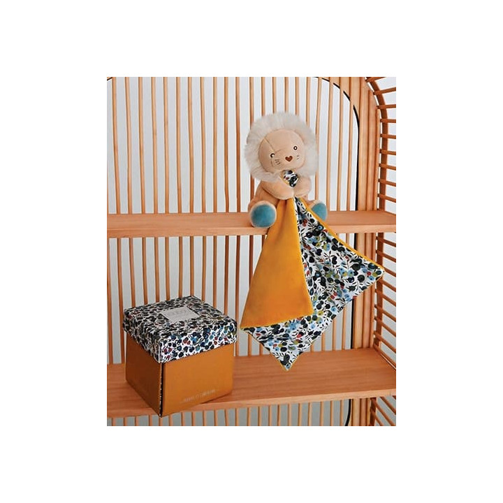 Doudou Dárková sada - lvíček s dečkou 12 cm