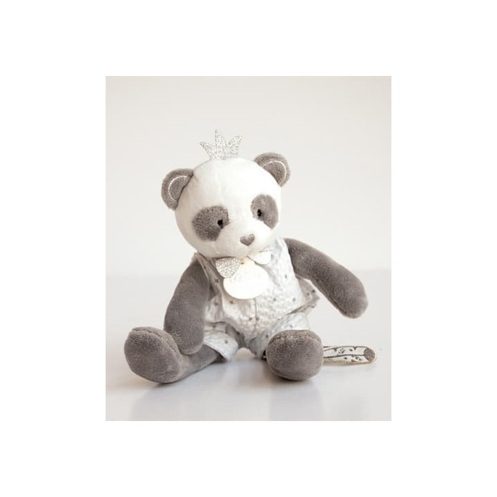 Doudou Dárková sada - plyšová hračka panda s dečkou 20 cm