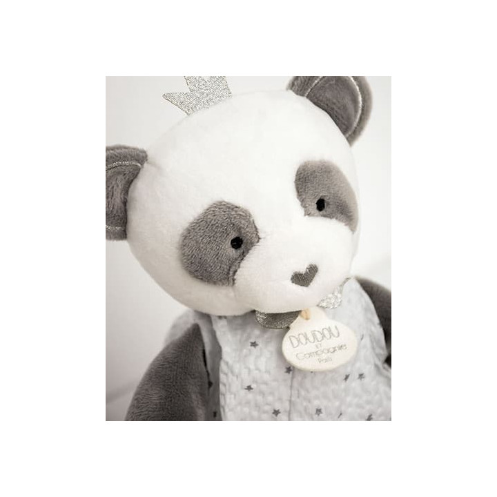Doudou Dárková sada - plyšová hračka panda s dečkou 20 cm
