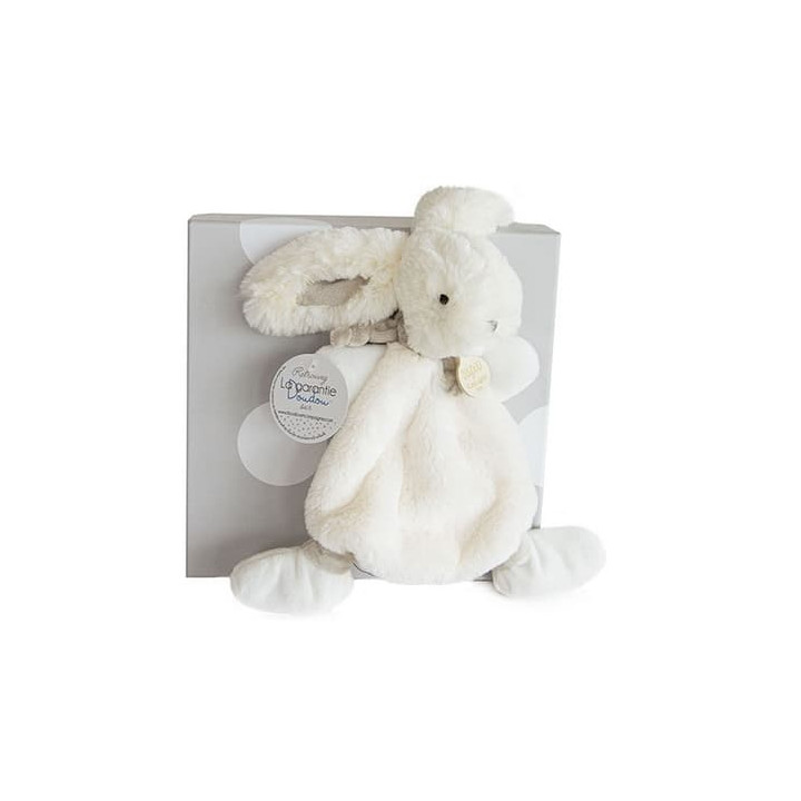 Doudou Dárková sada - Plyšový králíček krémový 26 cm