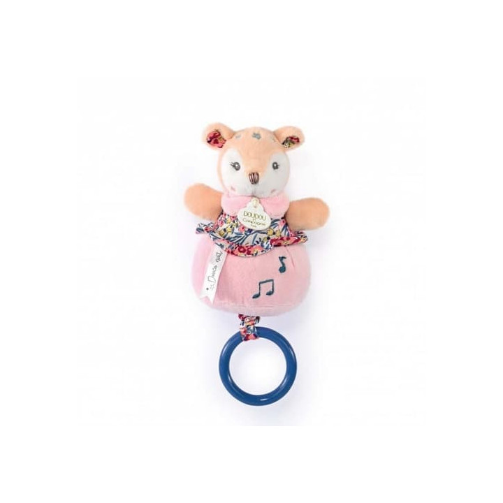 Doudou Dárková sada - Plyšová srnka hrající melodii 20 cm