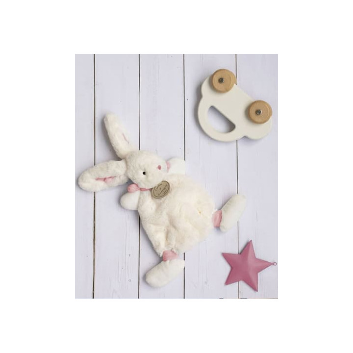 Doudou Dárková sada - Plyšový králíček růžový 26 cm