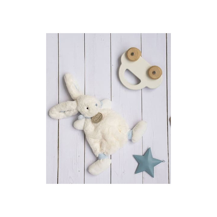 Doudou Dárková sada - Plyšový králíček modrý 26 cm