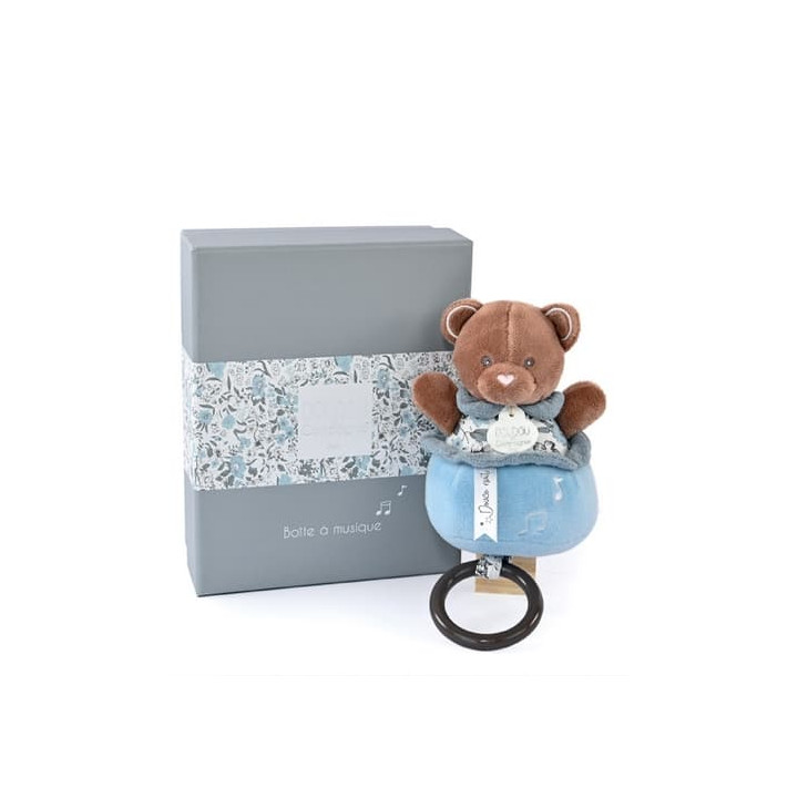Doudou Dárková sada - Plyšový medvídek hrající melodii 20 cm