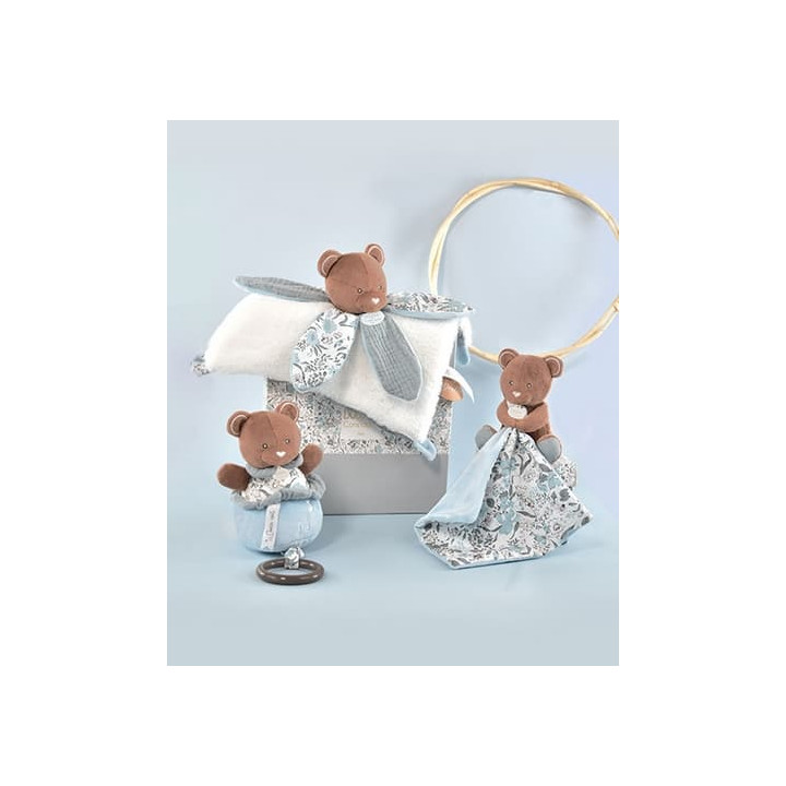 Doudou Dárková sada - Plyšový medvídek hrající melodii 20 cm