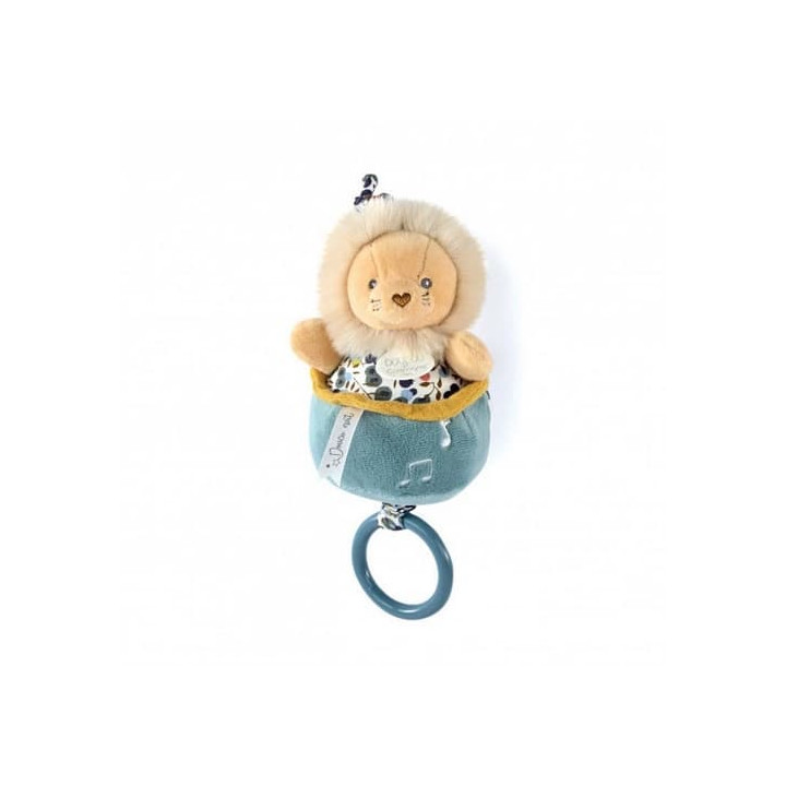 Doudou Dárková sada - Plyšový lvíček hrající melodii 20 cm