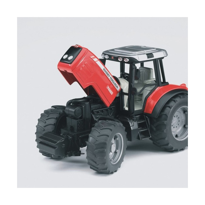 Bruder 2045 Traktor MASSEY FERGUSON se sklopným vozem