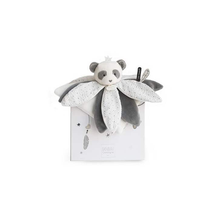 Doudou Dárková sada - plyšový usínáček panda 26 cm