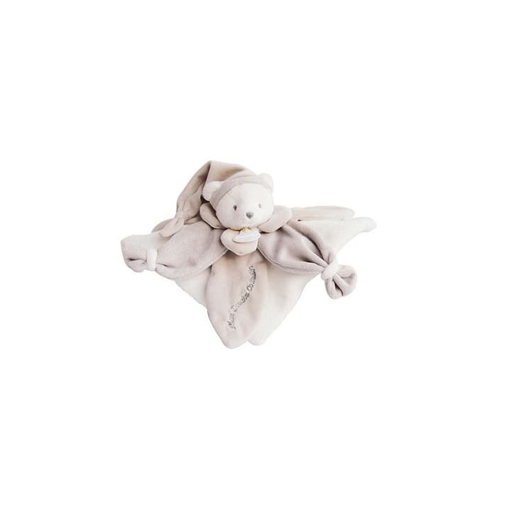 Doudou Dárková sada - plyšový usínáček béžový medvídek 24 cm
