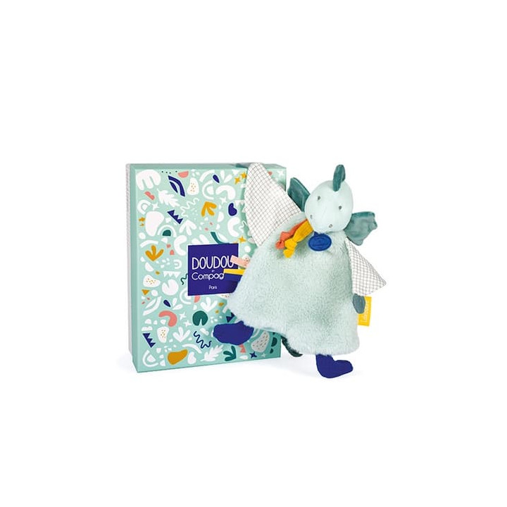 Doudou Dárková sada - Plyšový usínáček dinosaurus zelený 25 cm