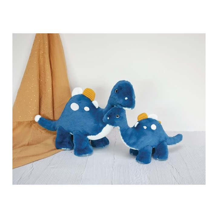 Doudou Histoire d´Ours Plyšová hračka modrý dinosaurus 40 cm