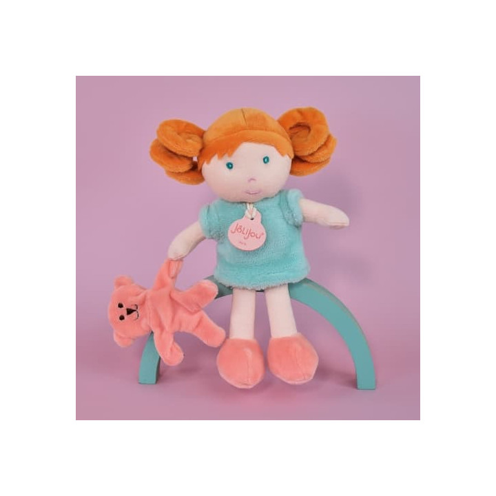 Doudou Jolijou Panenka Miss Mint 21 cm