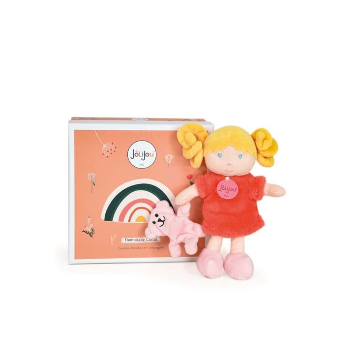 Doudou Jolijou Panenka Miss Coral 21 cm
