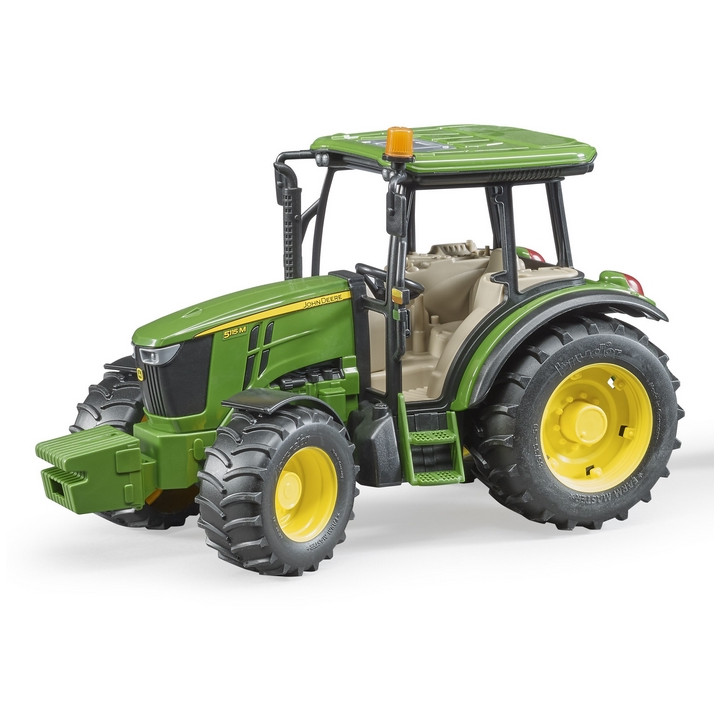 Bruder 2108 Traktor John Deere 5115 M s valníkem-šedá kola
