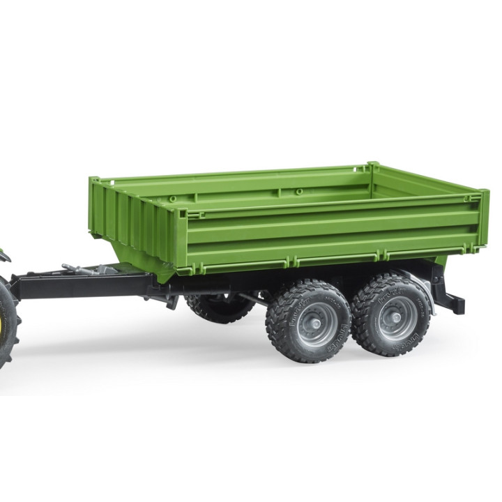 Bruder 2108 Traktor John Deere 5115 M s valníkem-šedá kola