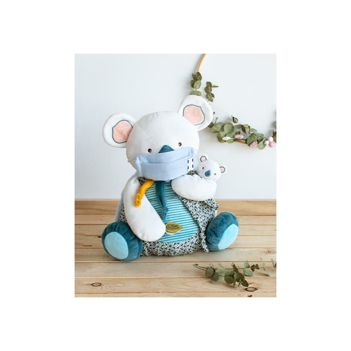Doudou Koala Yoca s prostorem pro uložení pyžámka 40 cm