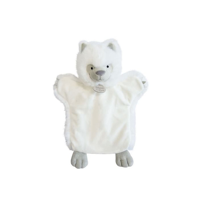 Doudou Plyšový maňásek bílý vlk 25 cm