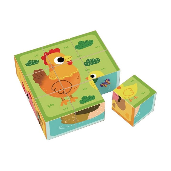 2Kids Toys Dřevěné kostky Farma