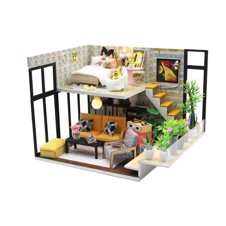 miniatura domečku Cynthiin prázdninový pokoj
