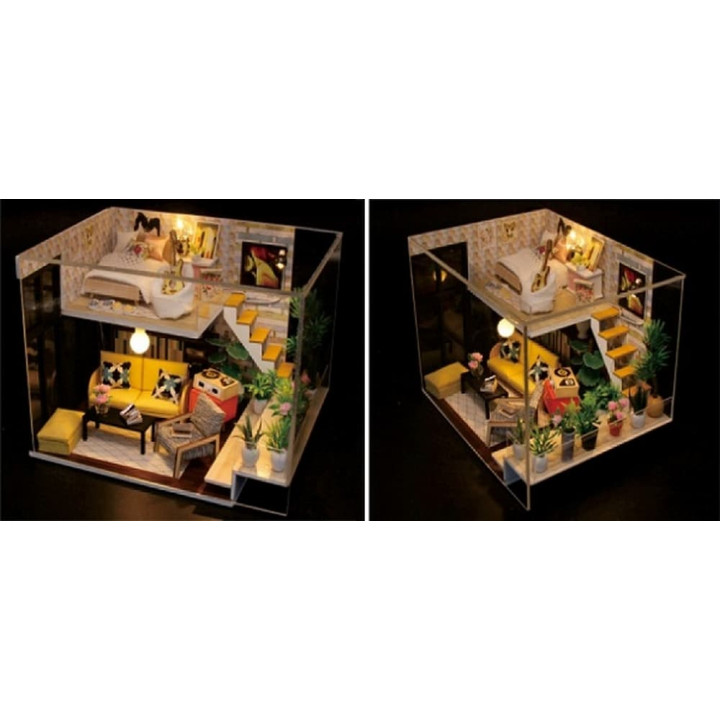 miniatura domečku Cynthiin prázdninový pokoj
