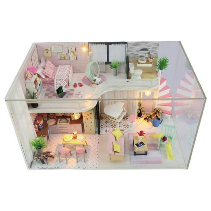miniatura domečku Dům Anniny růžové melodie