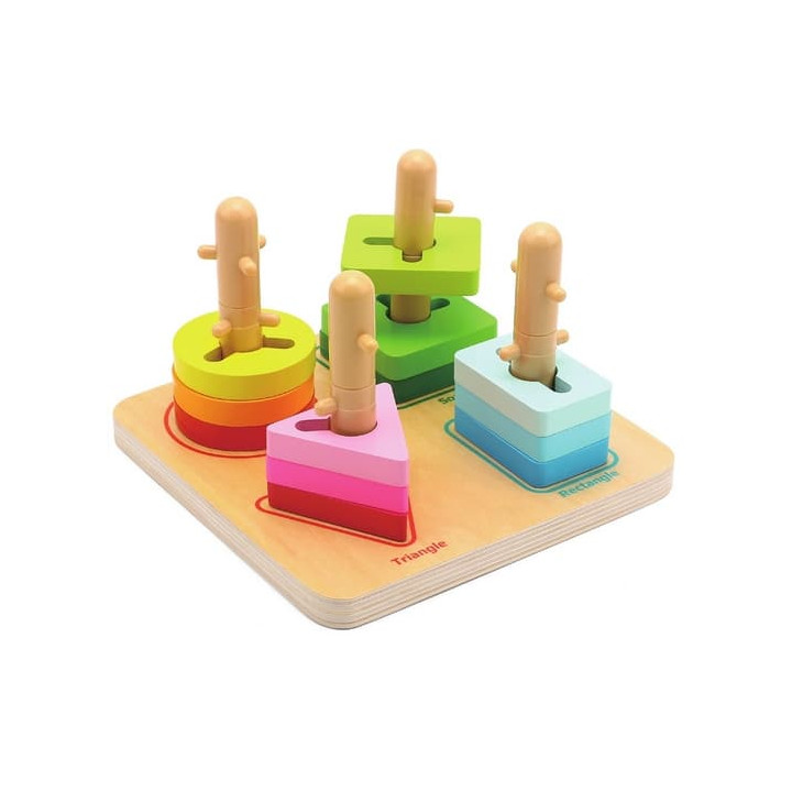 2Kids Toys Nasazování geometrické tvary