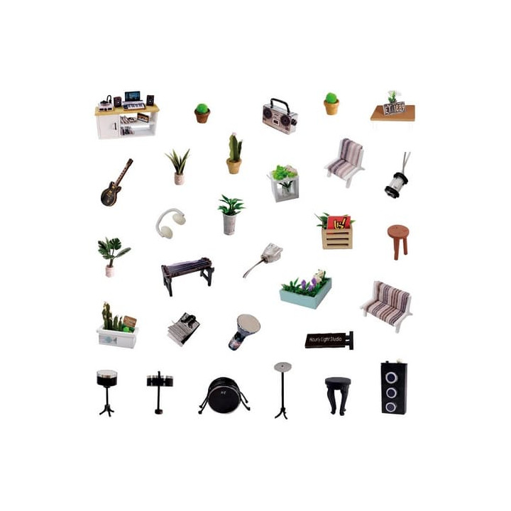 miniatura domečku Hudební studio