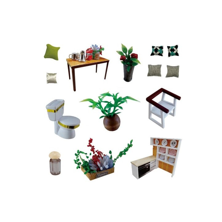 miniatura domečku Romantický skandinávský styl