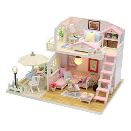 miniatura domečku Růžový dům